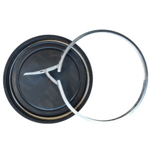 bombona plástica 150 litros tampa removivel cinta lacre